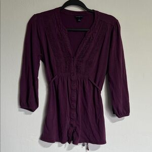 Banana Republic Plum Knit Top
